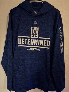 Majestic Navy 'Determined' LA Dodgers Hoodie